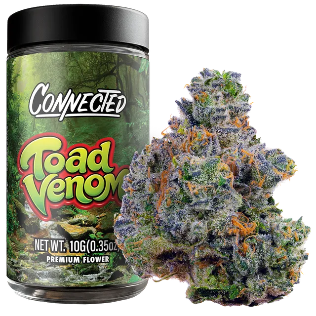 close up of toad venom by connected
