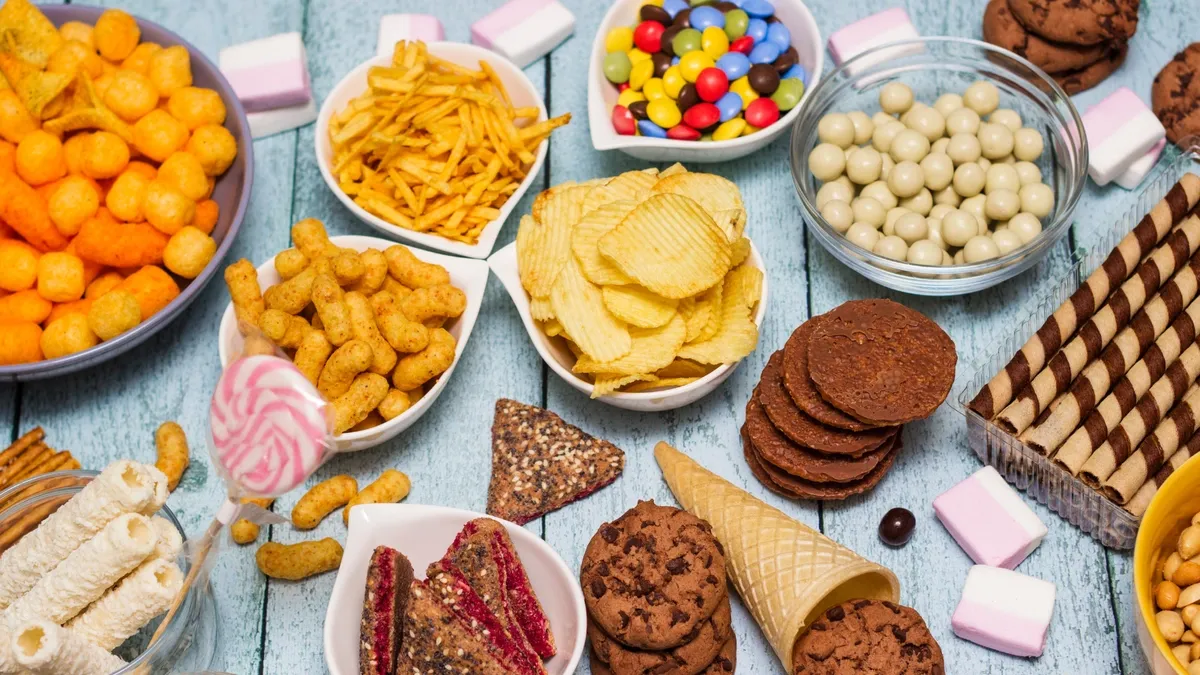 lots of different snacks
