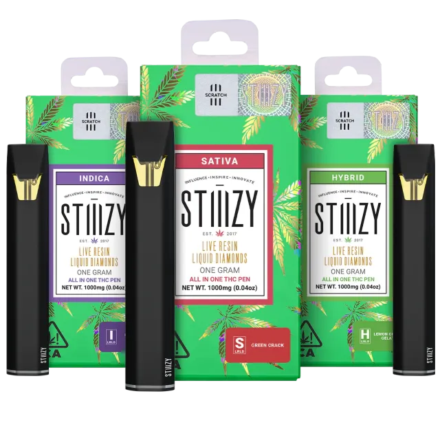 group of stiiizy vapes