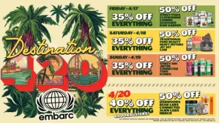 420 Deals in California 2026: All April Long at Embarc Dispensary