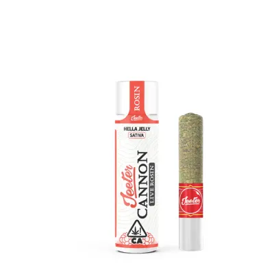 LIVE ROSIN BABY CANNON INFUSED PREROLL [1.3G] HELLA JELLY - 1.3 G