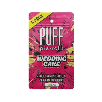 PREROLL 5PK [2.5G] WEDDING CAKE - 2.5 G - 5 PACK