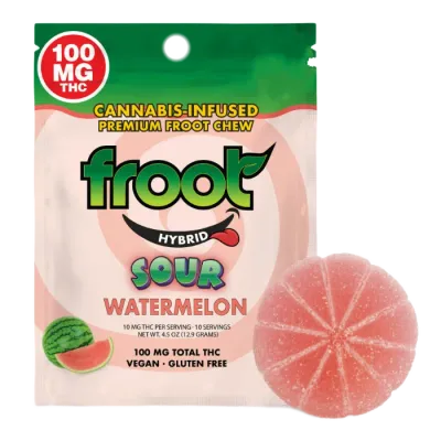 SOUR WATERMELON CUT TO DOSE GUMMY SINGLE 100MG