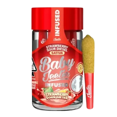 STRAWBERRY SOUR DIESEL INFUSED PRE-ROLL 5 PACK 2.5G