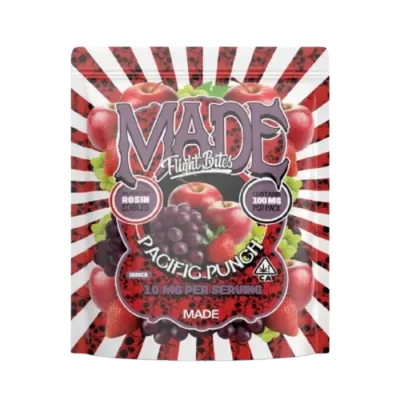 PACIFIC PUNCH SOLVENTLESS GUMMY 10 PACK 100MG