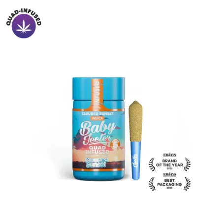 BABY JEETER INFUSED PREROLL 5PK [2.5G] CLOUDED SUNSET - 2.5 G - 5 PACK