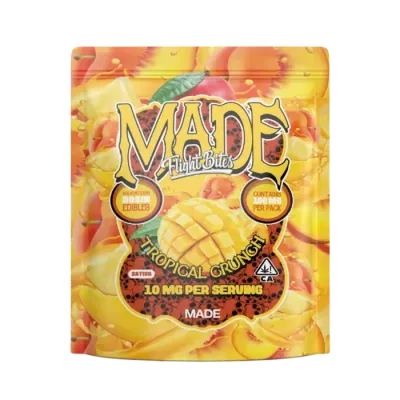 TROPICAL CRUNCH SOLVENTLESS GUMMY 10 PACK 100MG