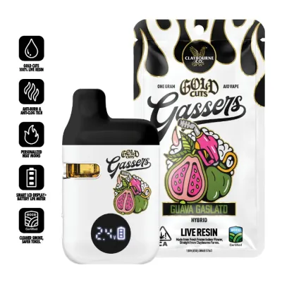 GASSERS GOLD CUTS READY TO USE VAPORIZER [1G] GUAVA GASLATO - 1 G product image