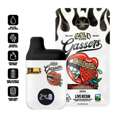 GASSERS GOLD CUTS READY TO USE VAPORIZER [1G] STRAWBERRY C.R.E.A.M. - 1 G product image