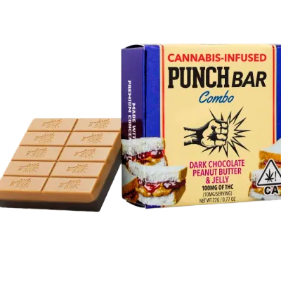 Peanut Butter Jelly Dark Chocolate Punchbar Combo 100MG