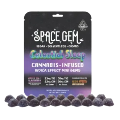 INDICA MINI GEMS 1:1 THC:CBN 20 PACK 50MG
