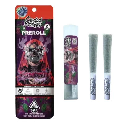 RASPBERRY REAPER PRE-ROLL 2 PACK 1G