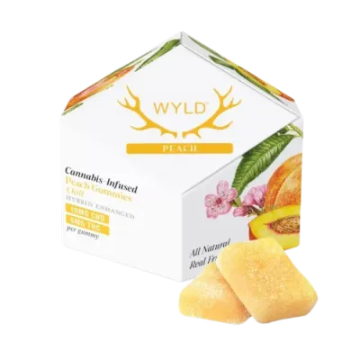 PEACH GUMMIES 2:1 CBD:THC 10 PACK 50MG