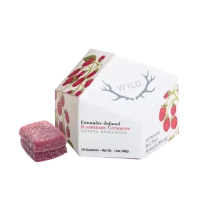 RASPBERRY GUMMY 10 PACK 100MG