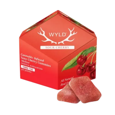 SOUR CHERRY GUMMY 10 PACK 100MG