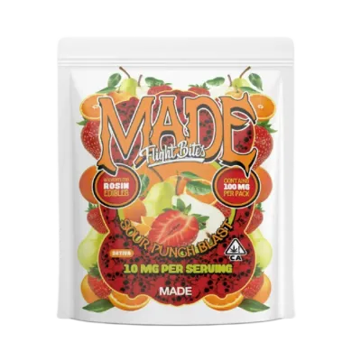 Sour Punch Blast Flight Bites Solventless Gummy 10 Pack 100MG