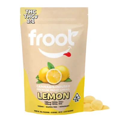 Lemon Gummy 1:1 THC:THCV 10 Pack 100MG
