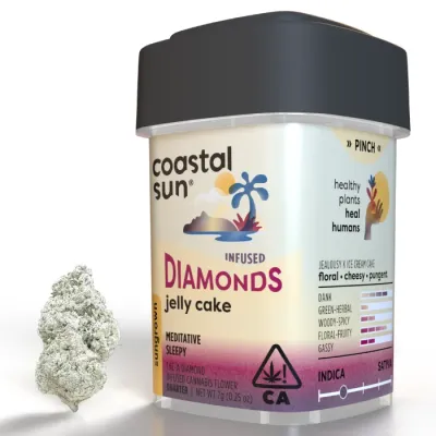 DIAMOND INFUSED FLOWER [7G] JELLY CAKE - 7 G