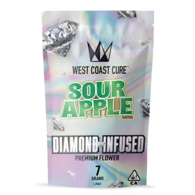 DIAMOND INFUSED FLOWER [7G] SOUR APPLE - 7 G
