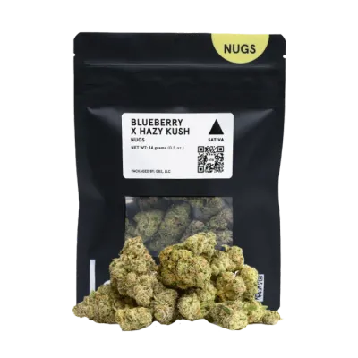 BLACK BAG FLOWER [14G] BLUEBERRY X HAZY KUSH - 14 G