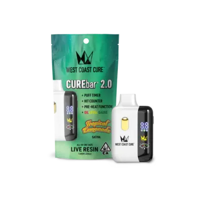CUREBAR LIVE RESIN READY TO USE VAPORIZER [1G] TROPICAL LEMONADE - 1 G