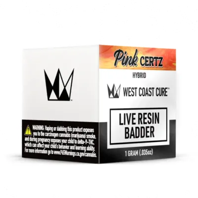 LIVE RESIN BADDER [1G] PINK CERTZ - 1 G