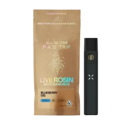 Blueberry OG Live Rosin with Diamonds All In One 1G