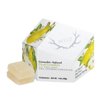 PEAR GUMMY 1:1 THC:CBG 10 PACK 100MG
