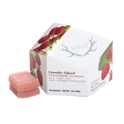 STRAWBERRY GUMMY 20:1 CBD:THC 10 PACK 10MG