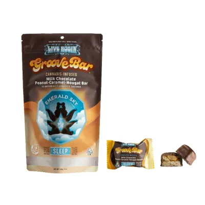 GROOVEBAR LIVE ROSIN NOUGAT BAR 10PK [100MG] MILK CHOCOLATE SLEEP - 100 MG - 10 PACK
