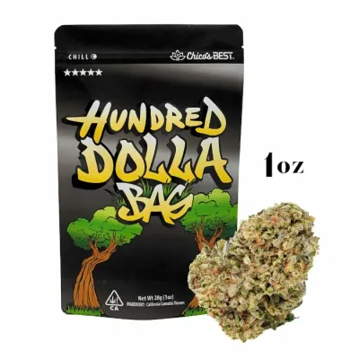 HUNDRED DOLLA BAG FLOWER [28G] CHILL MANGO KUSH - 28 G