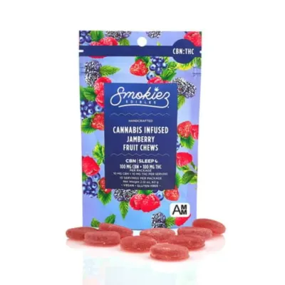 FRUIT CHEWS 10PK [100MG] CBN JAMBERRY - 100 MG - 10 PACK