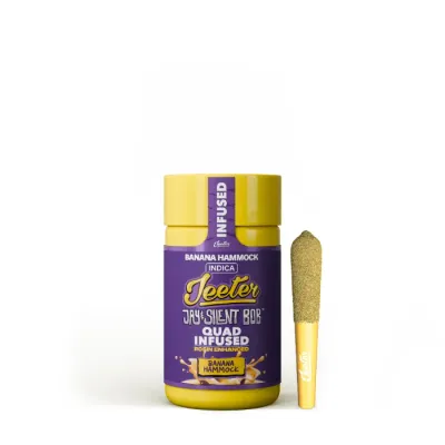 BABY JEETER INFUSED PREROLL 5PK [2.5G] BANANA HAMMOCK BY JSB - 2.5 G - 5 PACK
