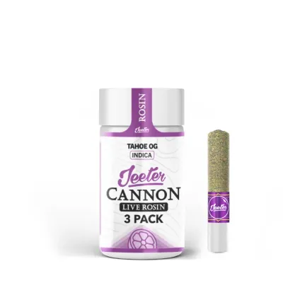 LIVE ROSIN BABY CANNON INFUSED PREROLL 3PK [1.5G] TAHOE OG - 1.5 G - 3 PACK