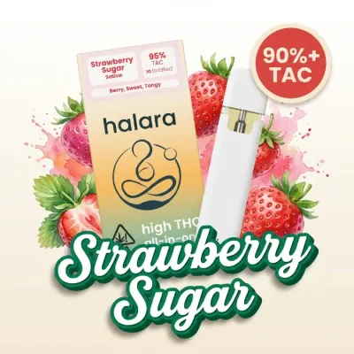 HIGH THC READY TO USE VAPORIZER [1G] STRAWBERRY SUGAR - 1 G