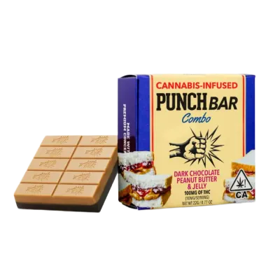 Peanut Butter Jelly Dark Chocolate Punchbar Combo 100MG