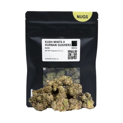 BLACK BAG FLOWER [14G] KUSH MINTS X DURBAN GUSHERS - 14 G