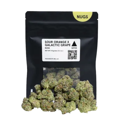BLACK BAG FLOWER [14G] SOUR ORANGE X GALACTIC GRAPE - 14 G