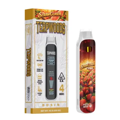 LIVE ROSIN READY TO USE VAPORIZOR [1G] STRAWGUAVA BY PISTIL WHIP - 1 G