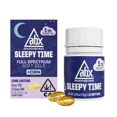 Sleepy Time Solventless and CBN Soft Gels 5mg THC 50mg 10pk