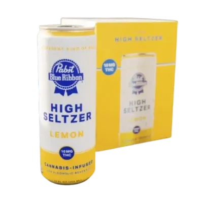 LEMON HIGH INFUSED SELTZER 4 PACK 40MG
