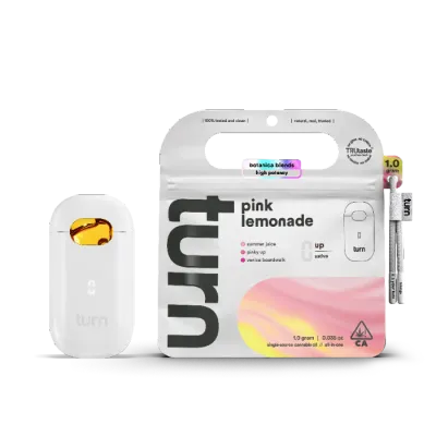 TURN UP BOTANICAL BLENDS READY TO USE VAPORIZER [1G] PINK LEMONADE - 1 G