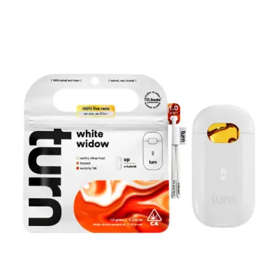 TURN UP LIVE RESIN READY TO USE VAPORIZER [1G] WHITE WIDOW - 1 G