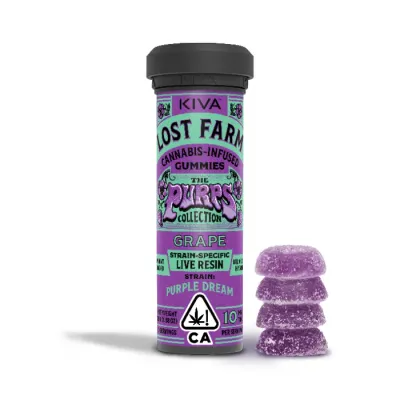 LIVE RESIN GUMMIES 10PK [100MG] GRAPE X PURPLE DREAM - 100 MG - 10 PACK