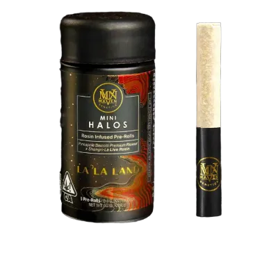 MINI HALOS ROSIN INFUSED PREROLL 5PK [3G] LA LA LAND - 3 G - 5 PACK