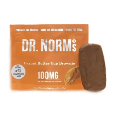 Peanut Butter Solventless Brownie Single 100MG