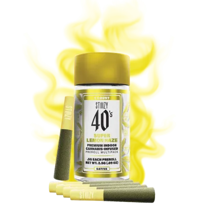 INFUSED 40'S PREROLL 5PK [2.5G] SUPER LEMON HAZE - 2.5 G - 5 PACK product image
