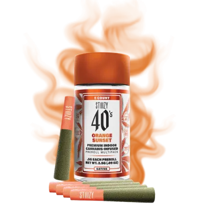 INFUSED 40'S PREROLL 5PK [2.5G] ORANGE SUNSET - 2.5 G product image