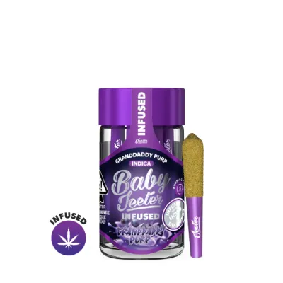 BABY JEETER INFUSED PREROLL 5PK [2.5G] GRANDDADDY PURP