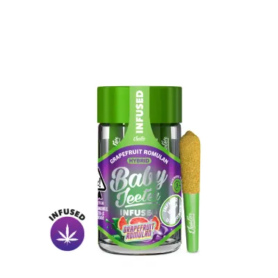 BABY JEETER INFUSED PREROLL 5PK [2.5G] GRAPEFRUIT ROMULAN